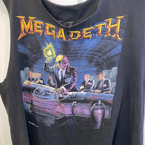 MEGADETH VINTAGE original Soft Tour Tee Oversized - Picture 2 of 5
